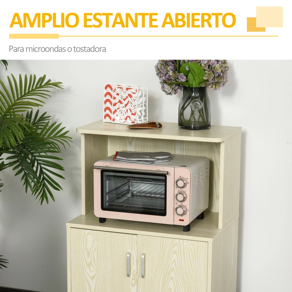 Armadio Basso Cucina con Ante e Ripiano ¨C zephmum ¨C Rovere 60,4x40,3x97 cm