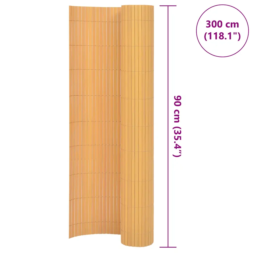 Recinzione da Giardino a Doppio Lato in PVC 90x300 cm Gialla 43624