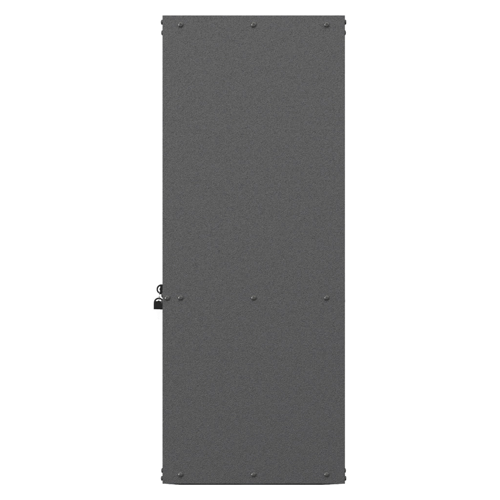 ARMADIO pensile portautensili 75x77x30 cm in metallo nero e grigio