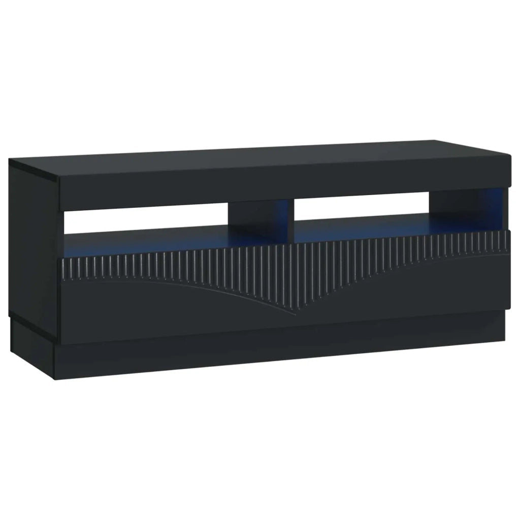 Mobile TV LED a 5 pezzi Nero Legno ingegnerizzato 3416837