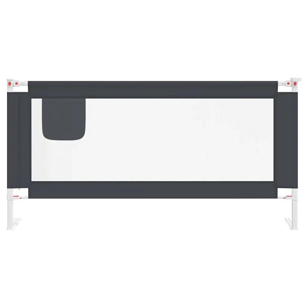 Sponda Letto Sicurezza Bambini Grigio Scuro 180x25 cm Tessutocod mxl 97298