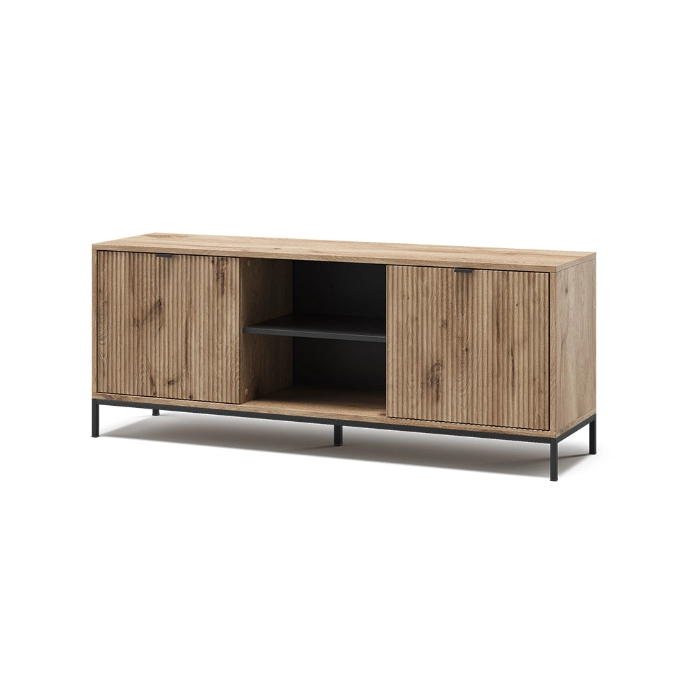 Vicco Tavolo basso Quercia vichinga 150 x 60 cm con 2 porte