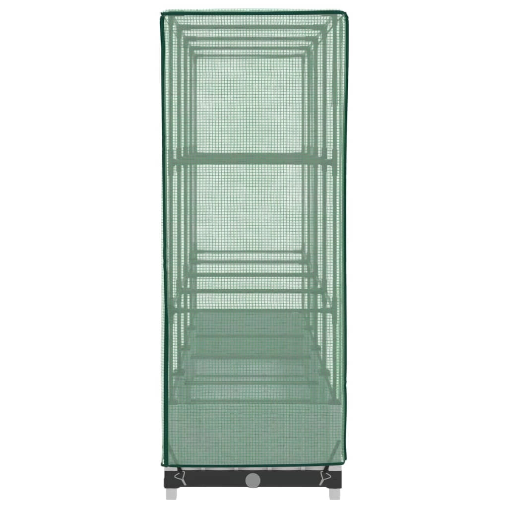 Aiuola rialzata/fioriera con copertura effetto rattan 160 x 40 x 123 cm bianco 02_0038750