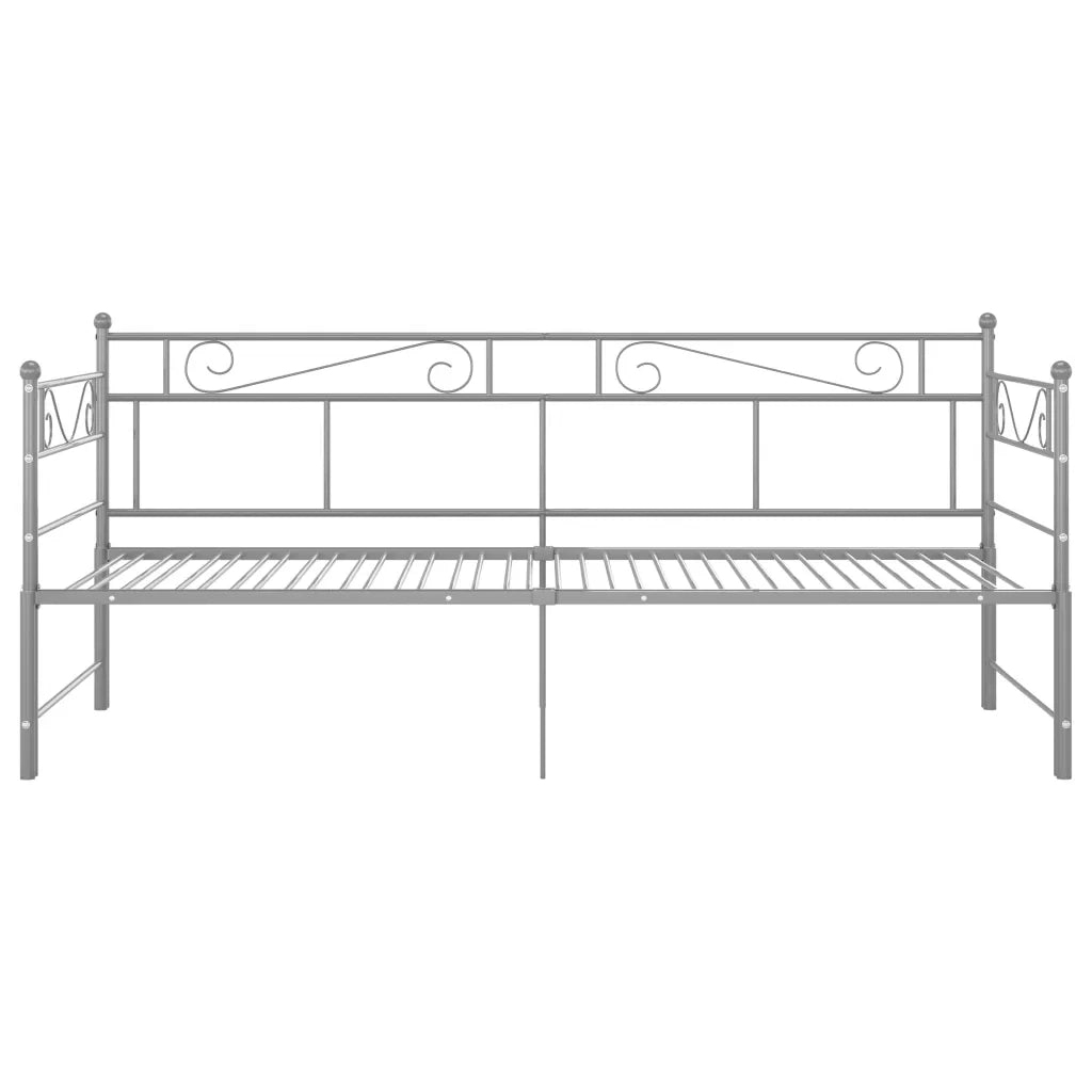 Telaio Divano Letto Estraibile Grigio in Metallo 90x200 cm 324772