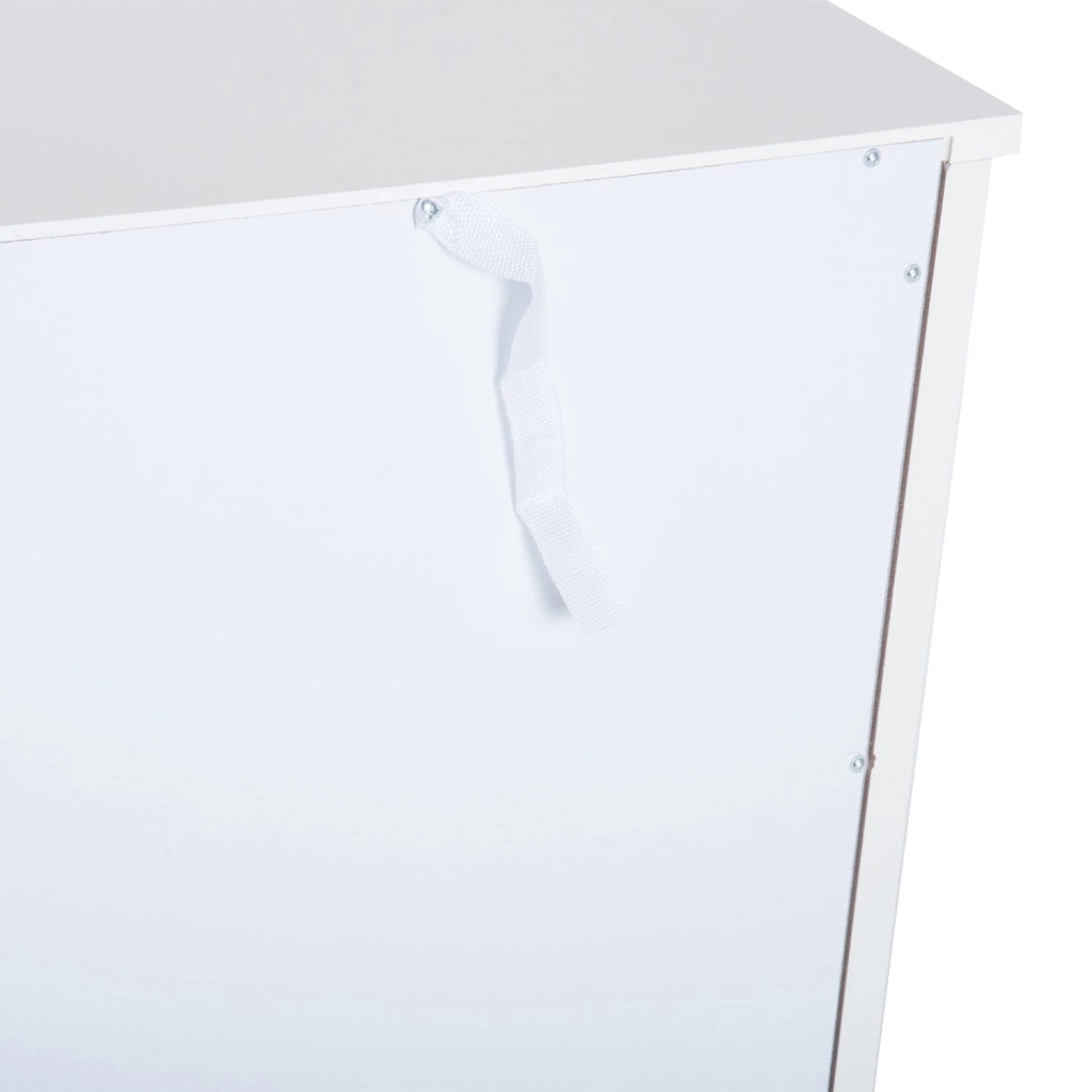 Cassettiera con 5 Cassetti 46x34x97,5 cm in MDF Bianco