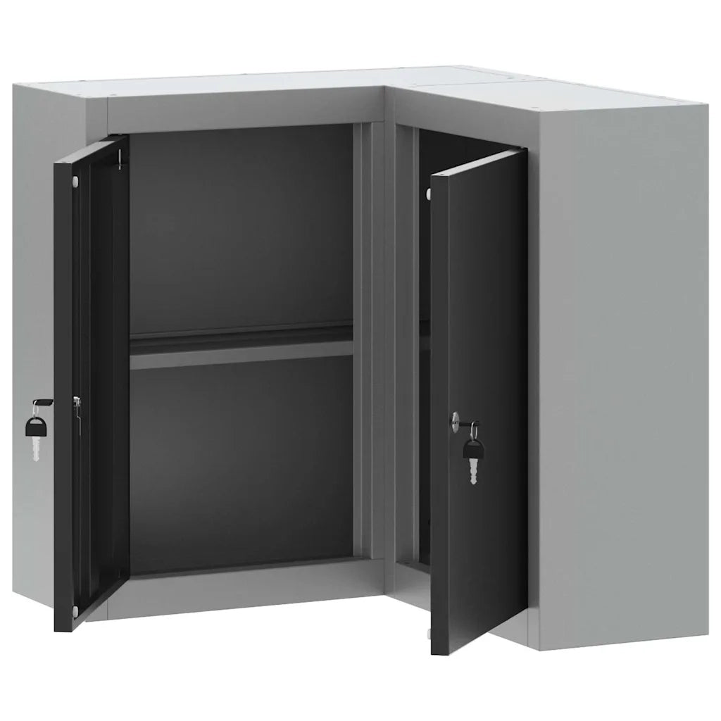 Mobile per attrezzi con blocco Nero e Grigio 55 x 55 x 55 cm CFW4393515