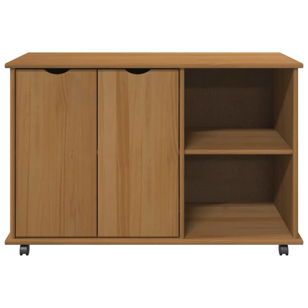 Mobile con Ruote con ruota Marrone miele 100 x 39 x 65,5 cm