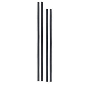 Trade Shop - Set 4 Paracolpi Striscia Profilo Portiera Auto Tuning Neri 88cm 68cm -
