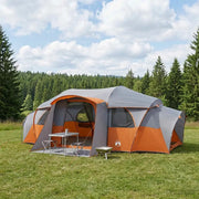 Tenda familiare con telo da pioggia resistente all'acqua tunnel