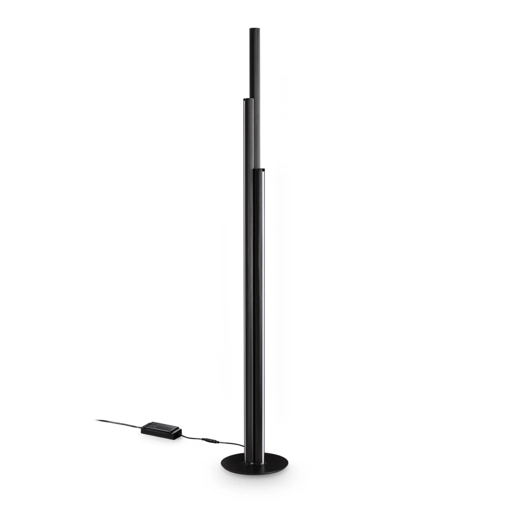 Lampada Da Terra Collezione DORICA LED 66W Luce Calda Nero Ideal Lux