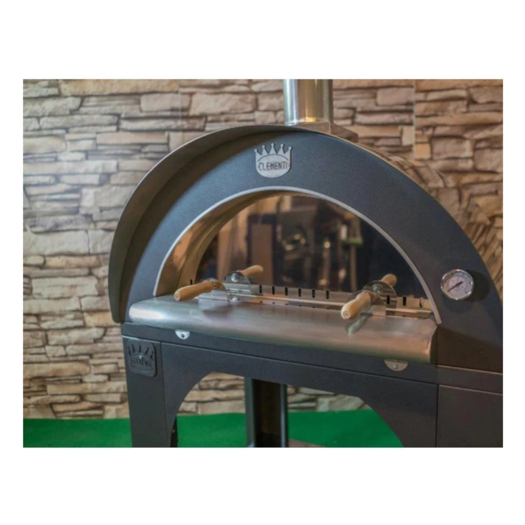 FORNO A LEGNA PULCINELLA 100X87XH200CM CON TETTO