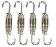 Sistema di Silenziatore Universale in Acciaio Inossidabile - 68mm - 4 Pezzi - Resistente alla Corrosione - Facile da Utilizzare - Veloce di Accoppiamento