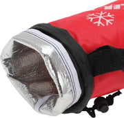 Borsa isolata a tre strati - contenitore acqua - resistente allo shock - cinturino regolabile - 30 x 10 cm - tessuto oxford duraturo - contenitore acqua