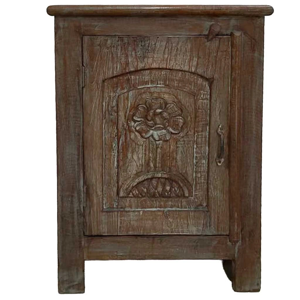 Comodino in legno fatto a mano51x30x75h cm