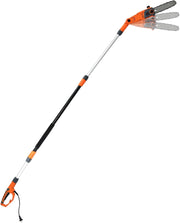 Motosega Telescopica Elettrica da 212-286 cm, Motosega Multiangolare 11 m/s Potenza 750 W con Testa Regolabile e Asta in Alluminio Retrattile, Installazione senza Attrezzi