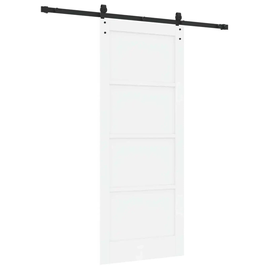 Porta scorrevole ORKDAL Bianco e Nero 83 x 202 cm