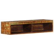 Mobile TV a Parete-Mobile TV a Muro 80x30x19 cm in Legno Massello di Recupero 824919