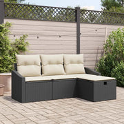 Set di divani con cuscino 4 pcs polyrattan