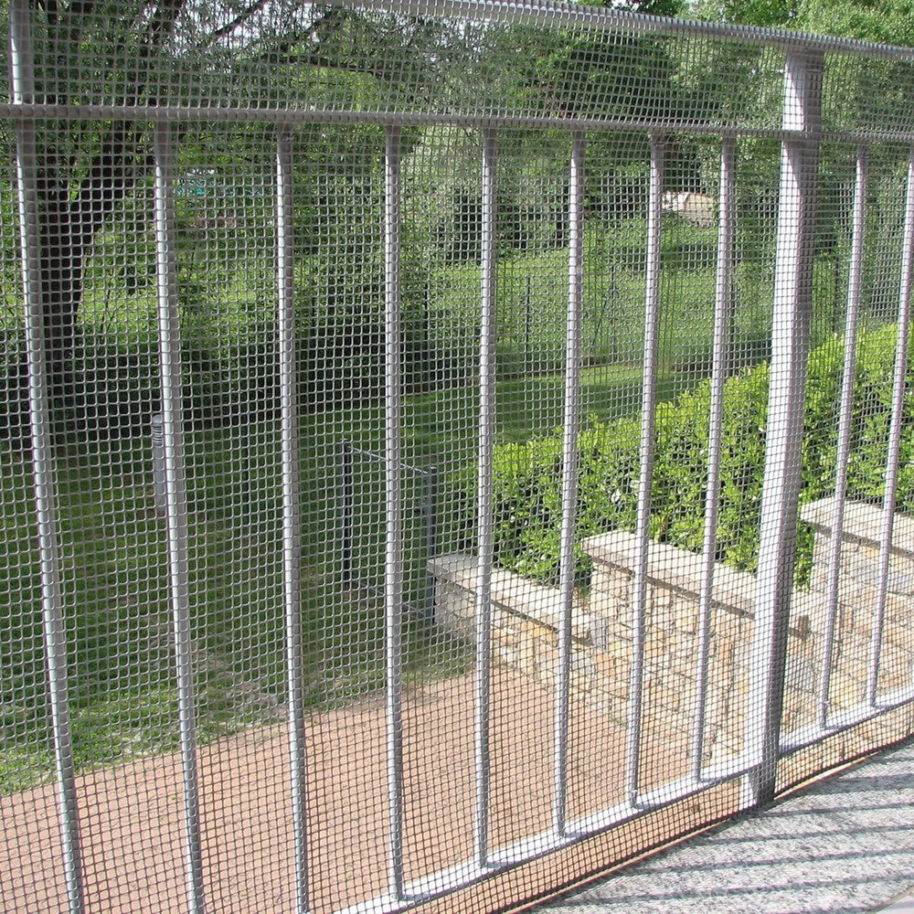 Trade Shop - Rete Di Plastica Protettiva 1 X 5 Mt Grigio Per Cancelli Recinzioni Balconi 206614 -