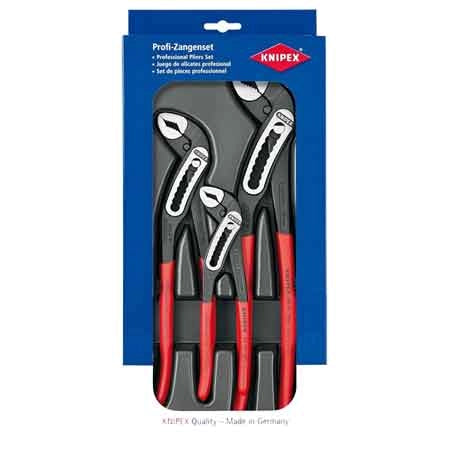 KIT PINZE REGOLABILI POLIGRIP 'ALLIGATOR' KNIPEX 3 Pezzi - KNIPEX