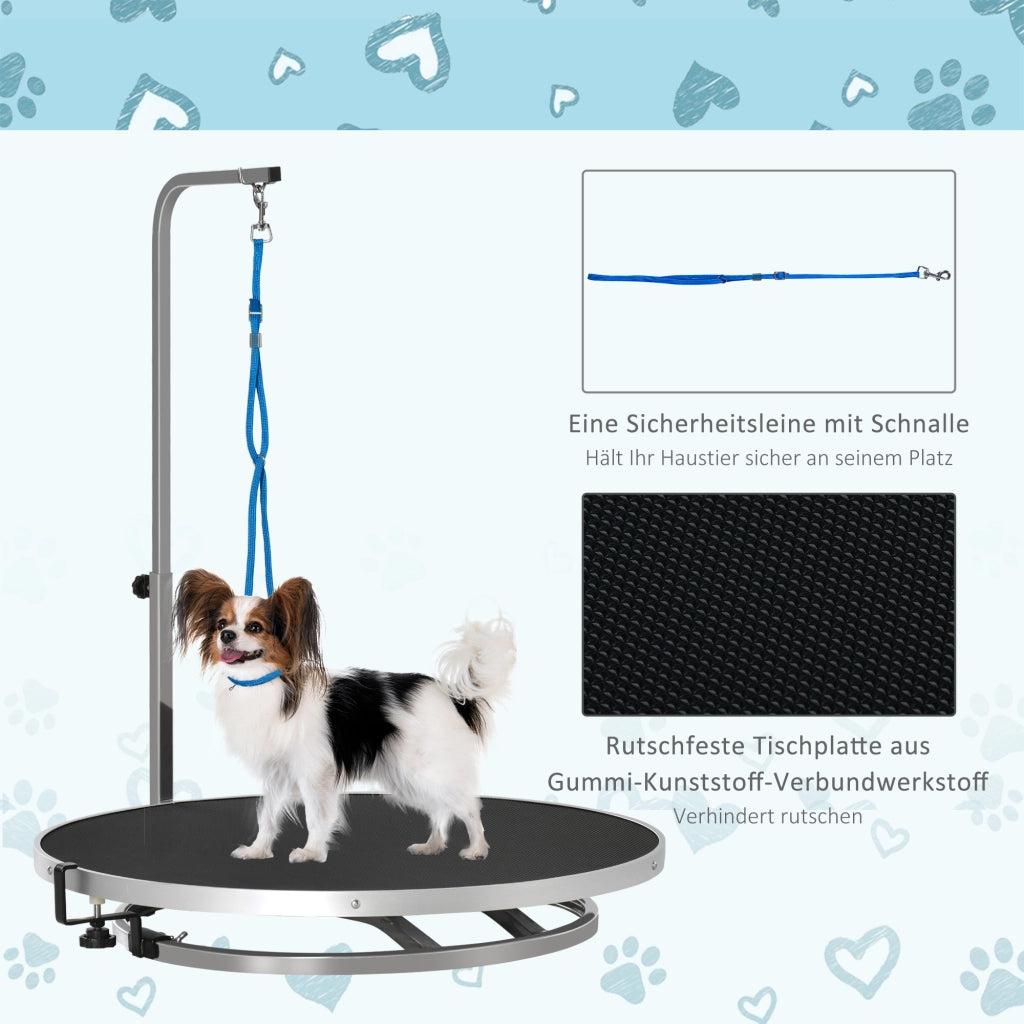 Tavolo per toeletta cani girevole ¨C zephmum ¨C Nero ?65x72 cm