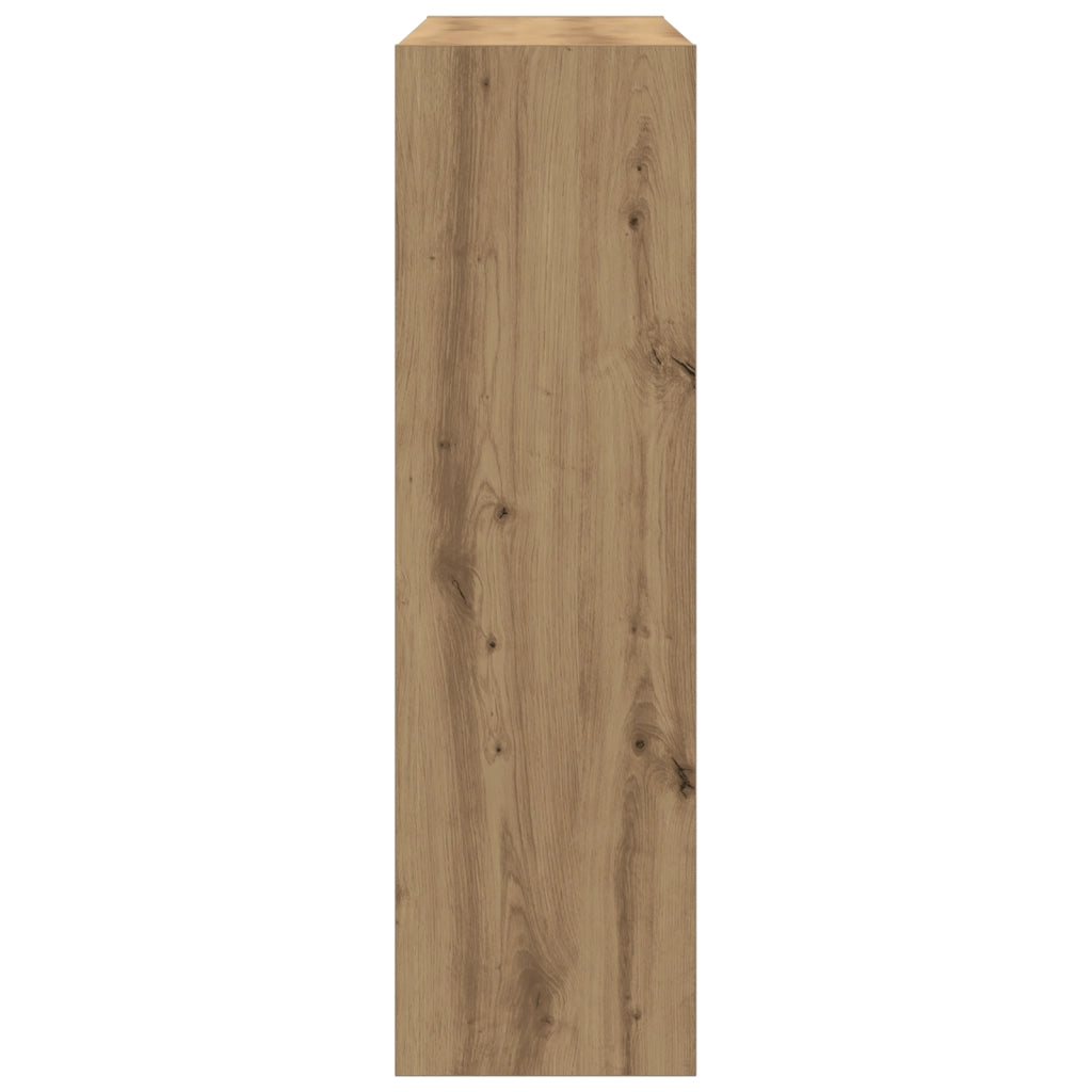 Mobile per libri/separatore di stanze in rovere artigianale - 100x30x103cm, realizzato in legno ingegnerizzato
