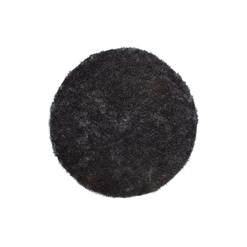 Tappeto rotondo Diamond 700 Shaggy in antracite