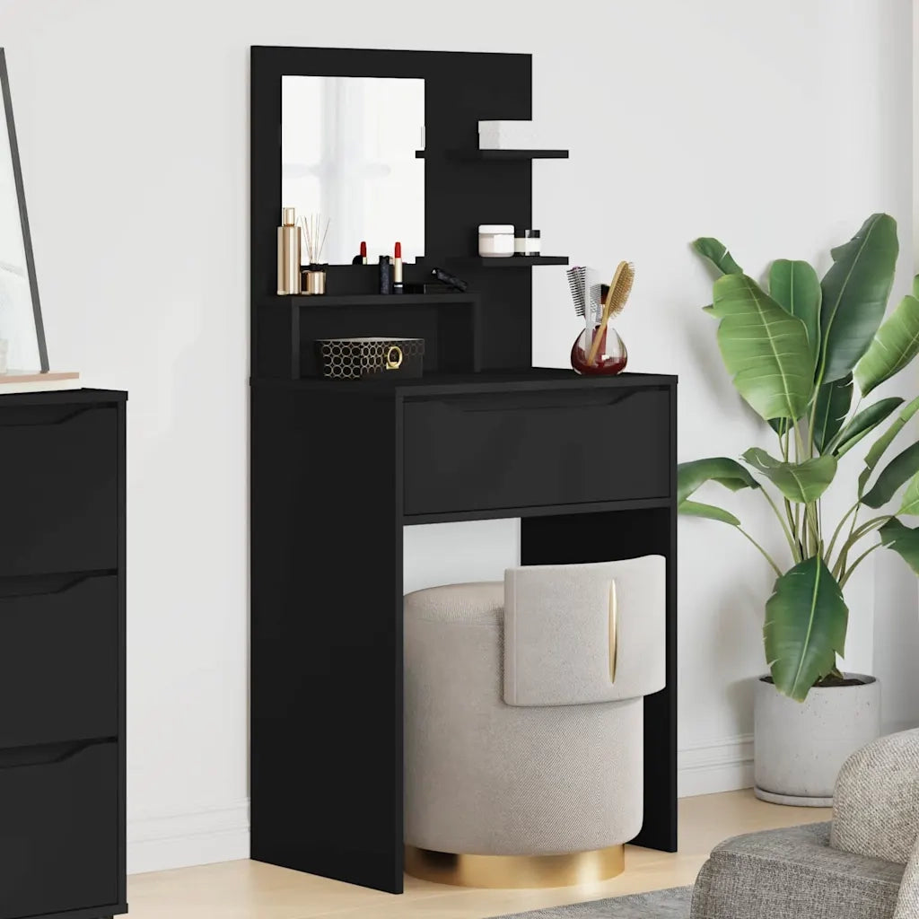 Tavoli da Trucco per Camera da Letto Nero 80 x 39,6 x 135 cm
