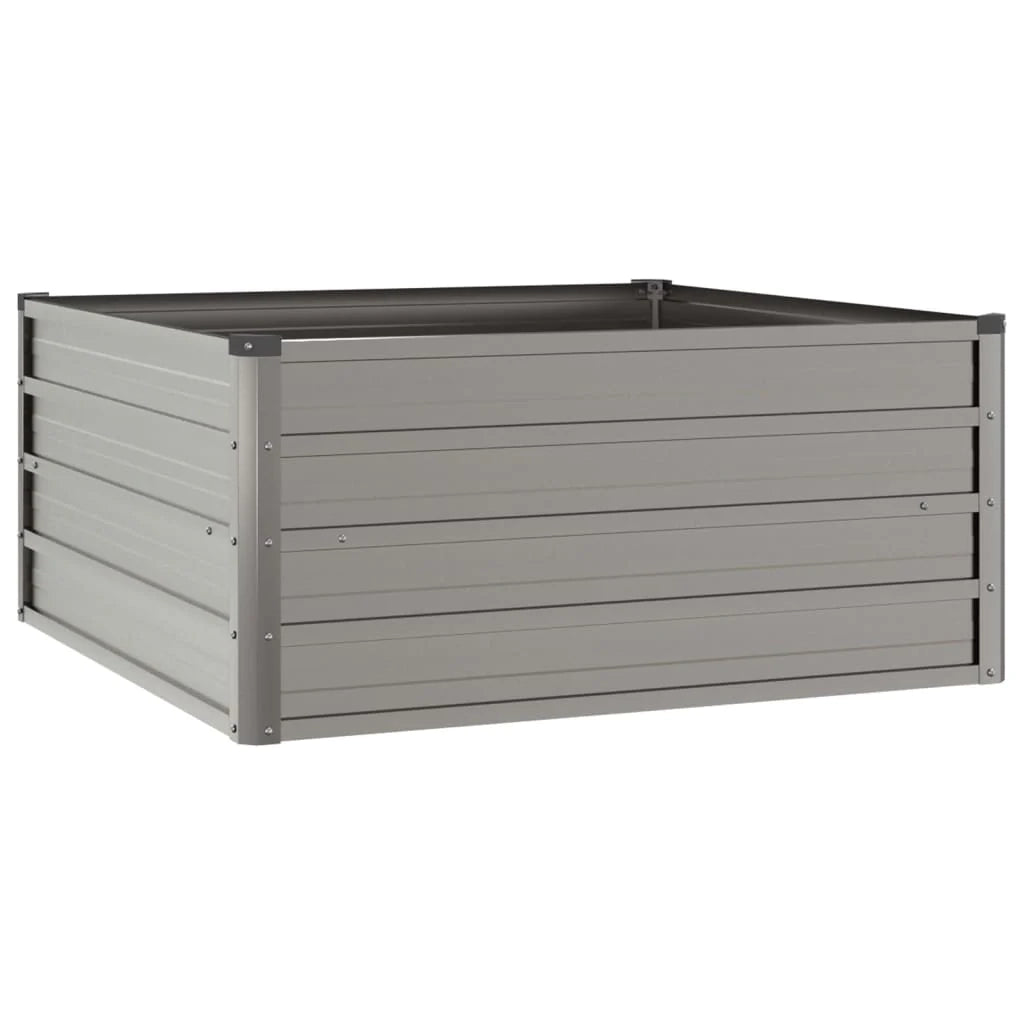 Fioriera rialzata per piante fiori terrazza giardino finitura ruggine 100 x 100 x 45 cm acciaio corten marrone 02_0039856