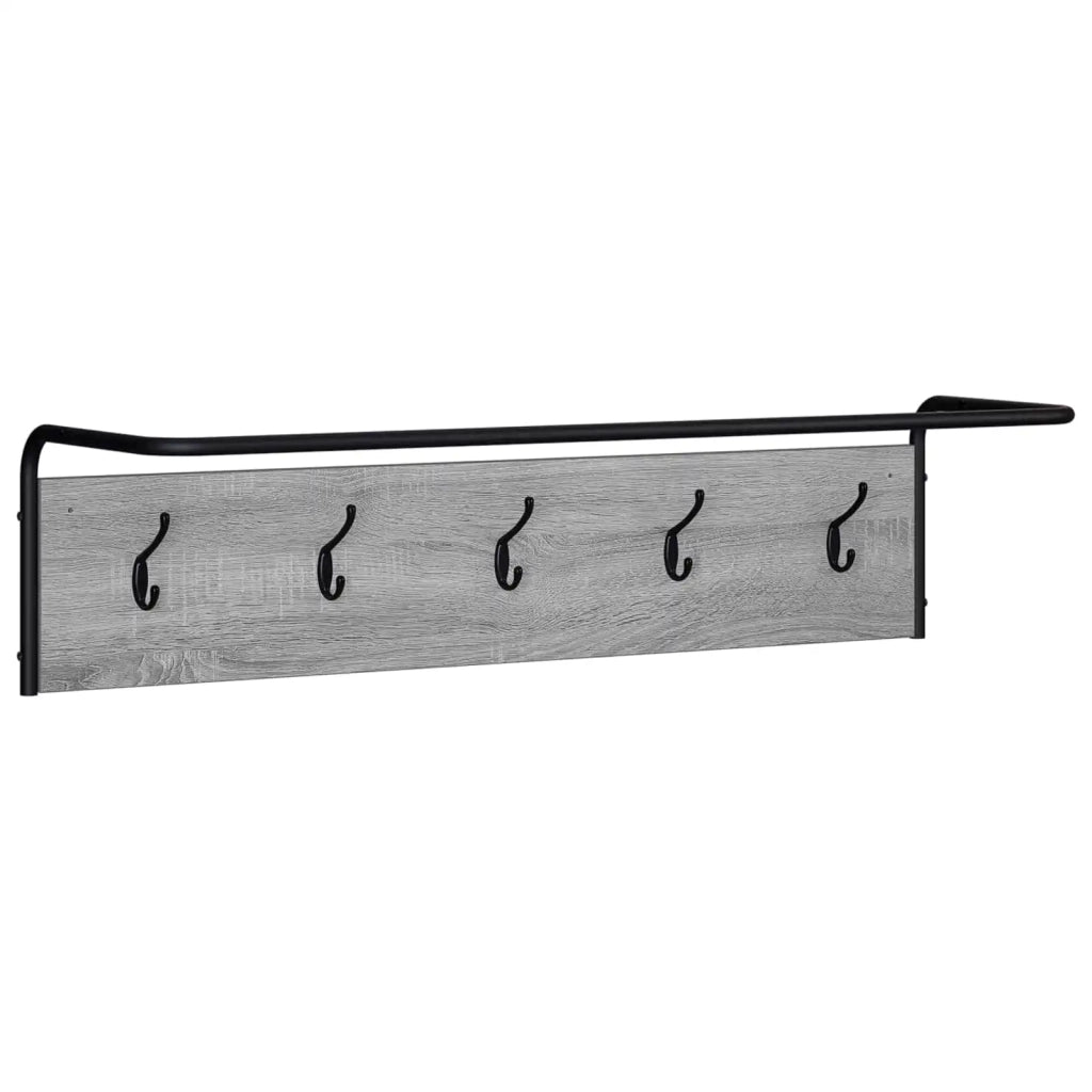 Appendiabiti Montaggio a parete Sonoma grigio 100 x 30 x 25 cm 8014091
