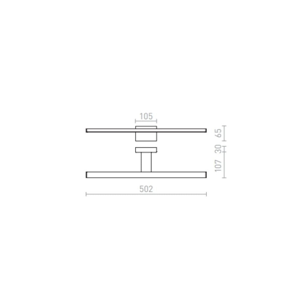 Faretto applique PALEA 500 cromo 230V LED 7W IP44 3000K