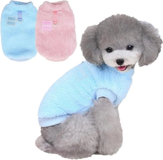 Giubbotto impermeabile per piccoli cani e gatti - Maglia per cuccioli con anello D - Cappotto per cani con respirazione - Cardigan caldo per autunno e inverno