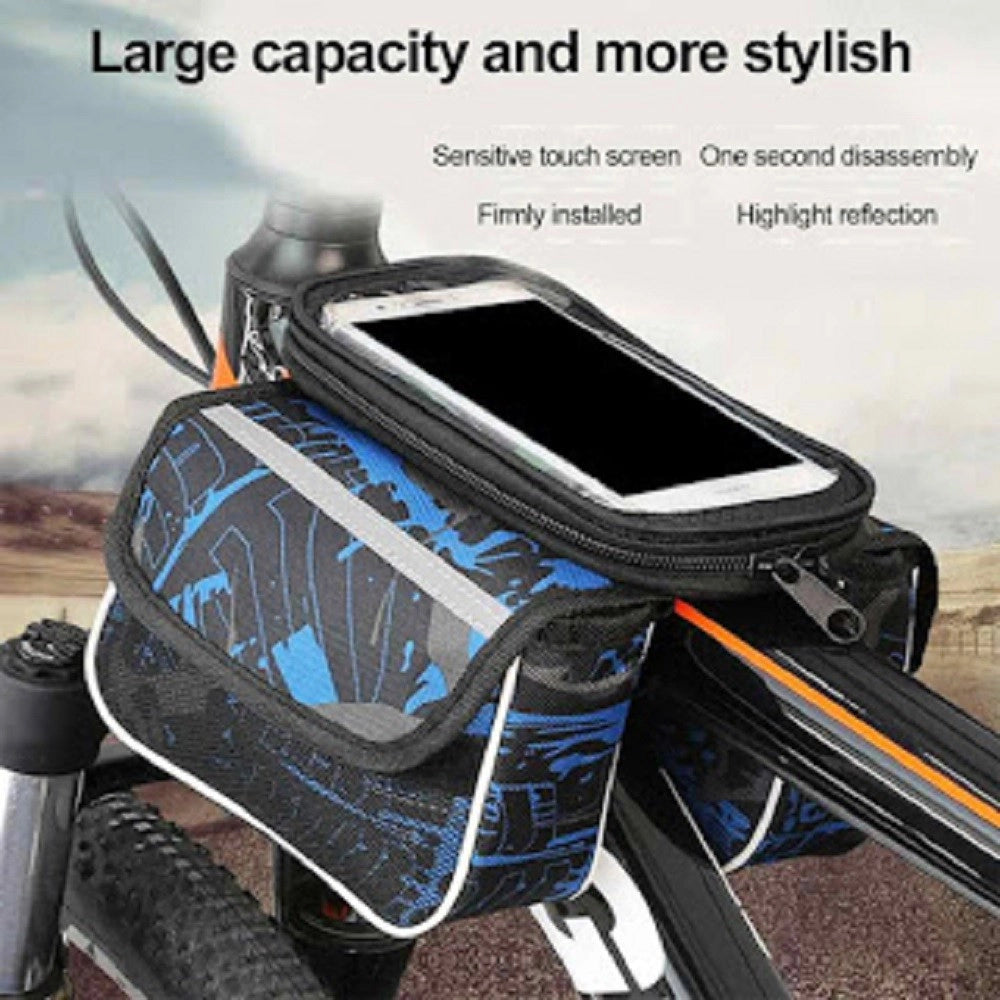 Trade Shop - Borsa Per Biciclette Per Telefono Con Touch Screen Anteriore Bicicletta Zx-9426 -