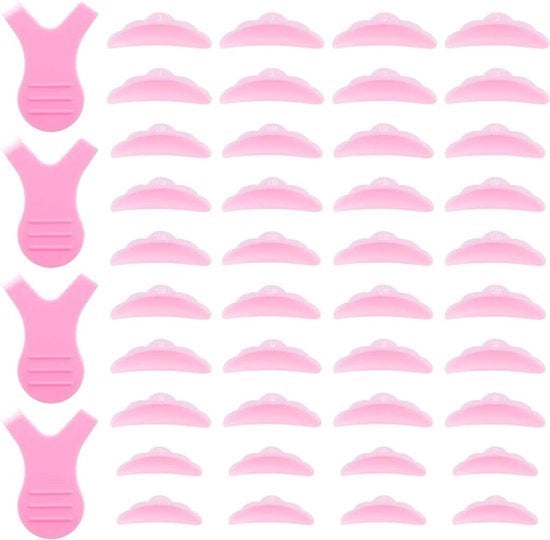 44 Set di Peli di Ciglia Elevati con Pad di Silicone a forma di Y e Pennello a forma di Y per Permessi di Ciglia, 5 dimensioni S/M/M1/M2/L, Peli di Ciglia Elevati in Silicone Reutilizzabili