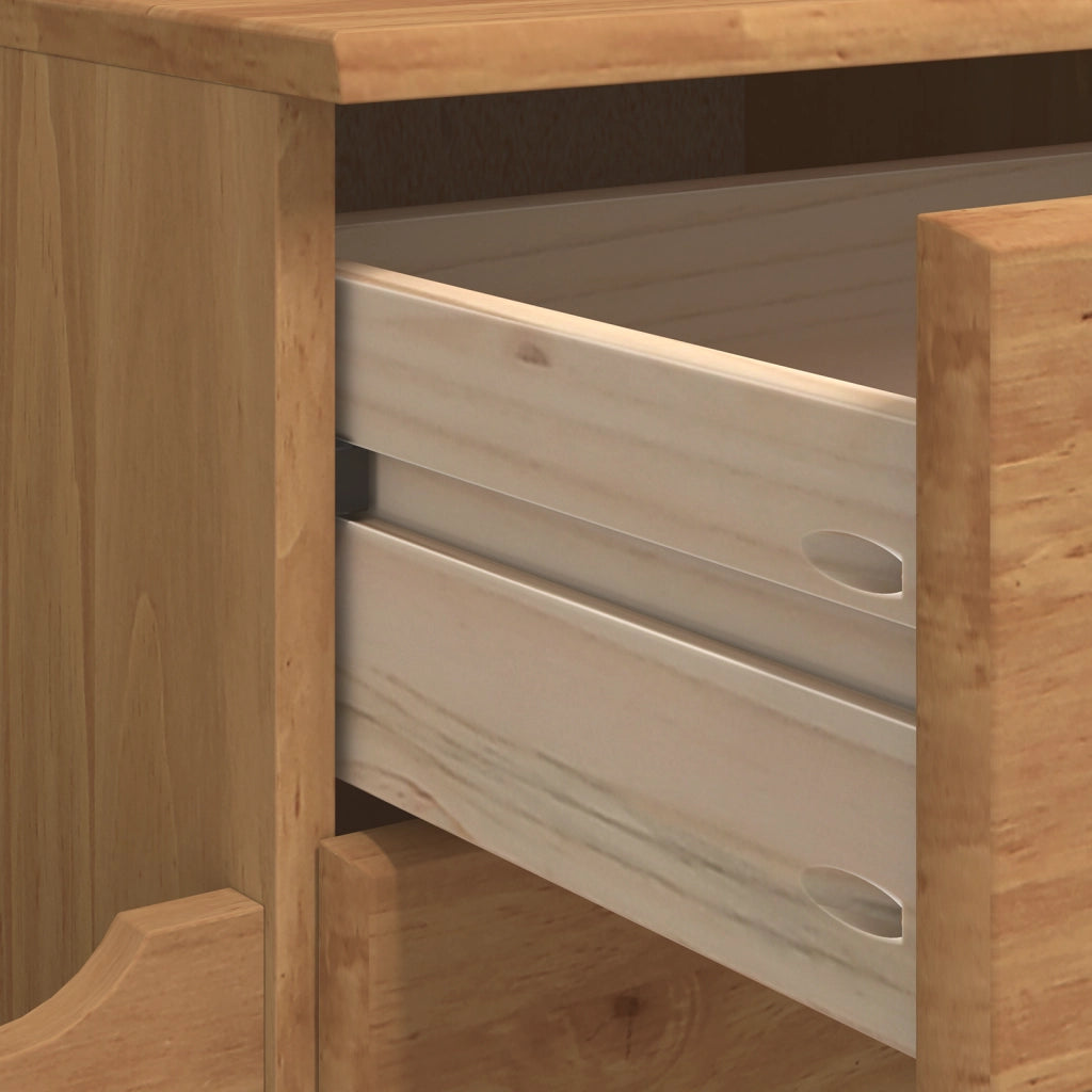 Panchina di Stoccaggio "ASKIM" Marrone 100x39x62 cm Legno Massello Pino