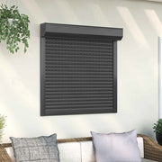 Persiana a rullo Antracite 100 x 100 cm Alluminio e poliuretano