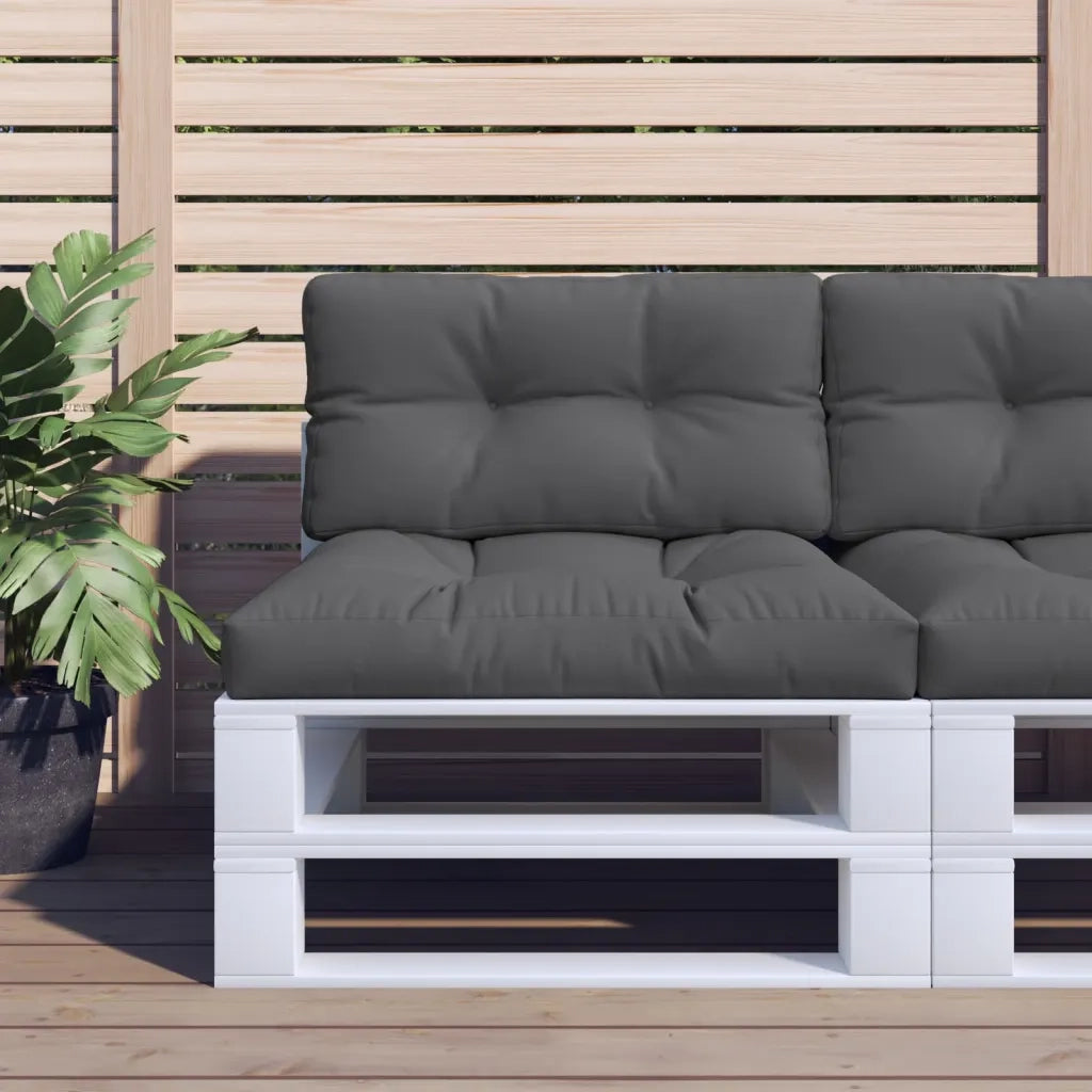 Cuscino per pallet | Cuscini per sedie Antracite 80x40x12 cm in Tessuto