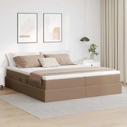 Letto con contenitore e materasso Cappuccino 180 x 200 cm