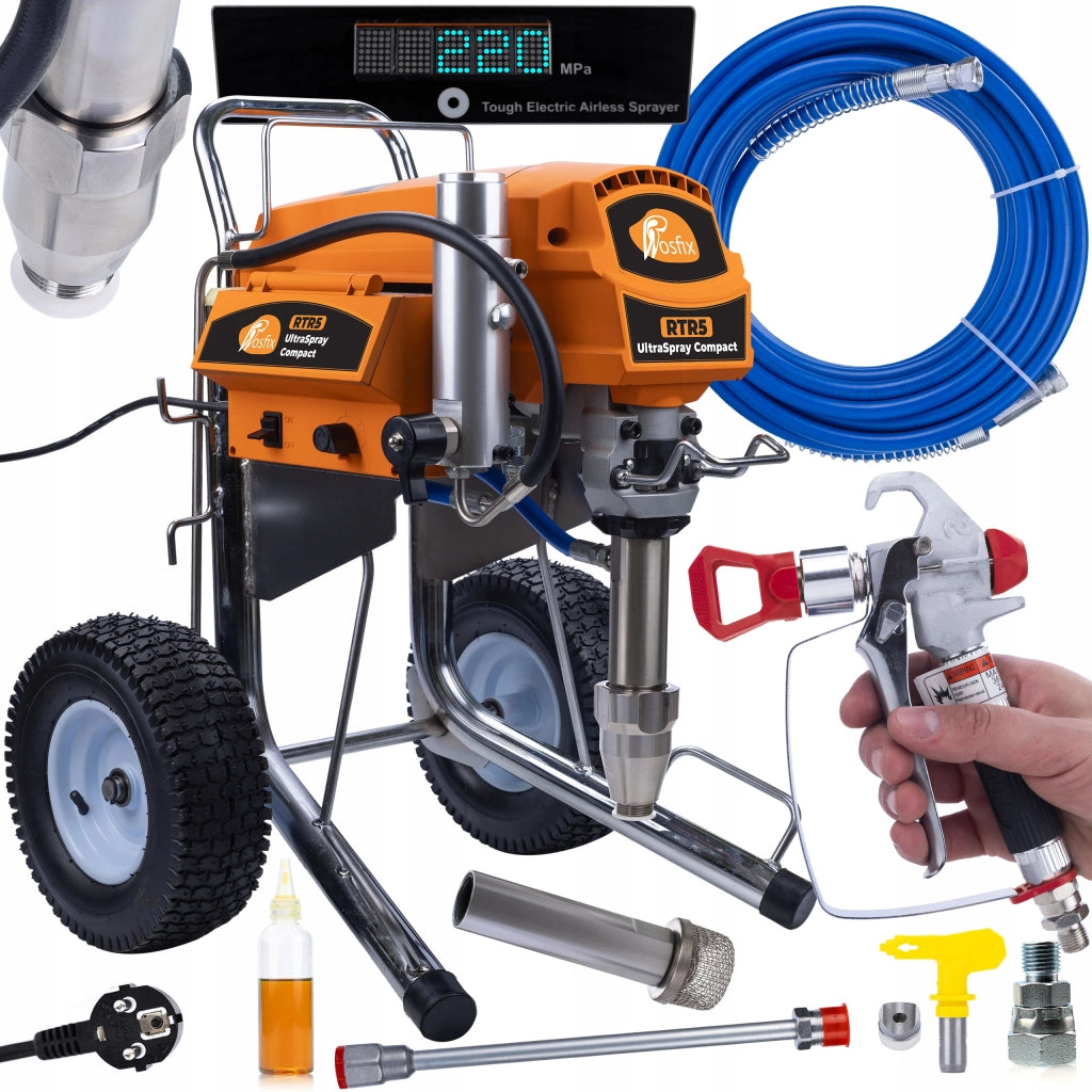 Agitatore Verniciatore Idrodinamico Rosfix RTR5 UltraSpray Compact – 4000W, 3300 PSI, 6,5 L/min