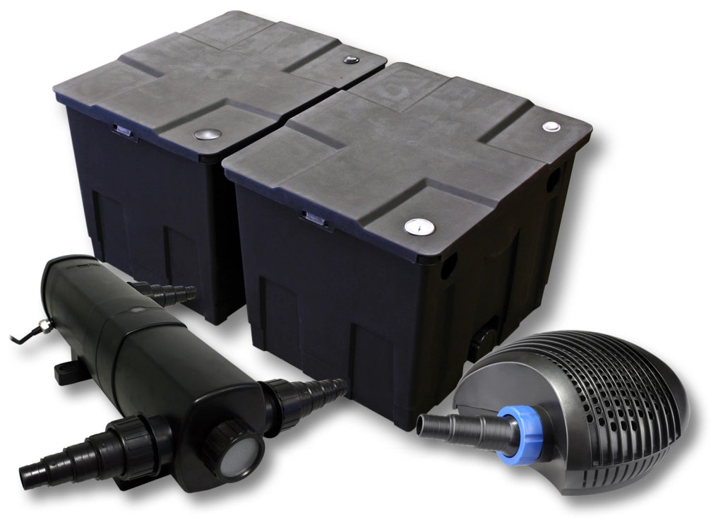 Set Filtro per laghetto da 60.000 l Chiarificatore 24W Pompa ECO 40W