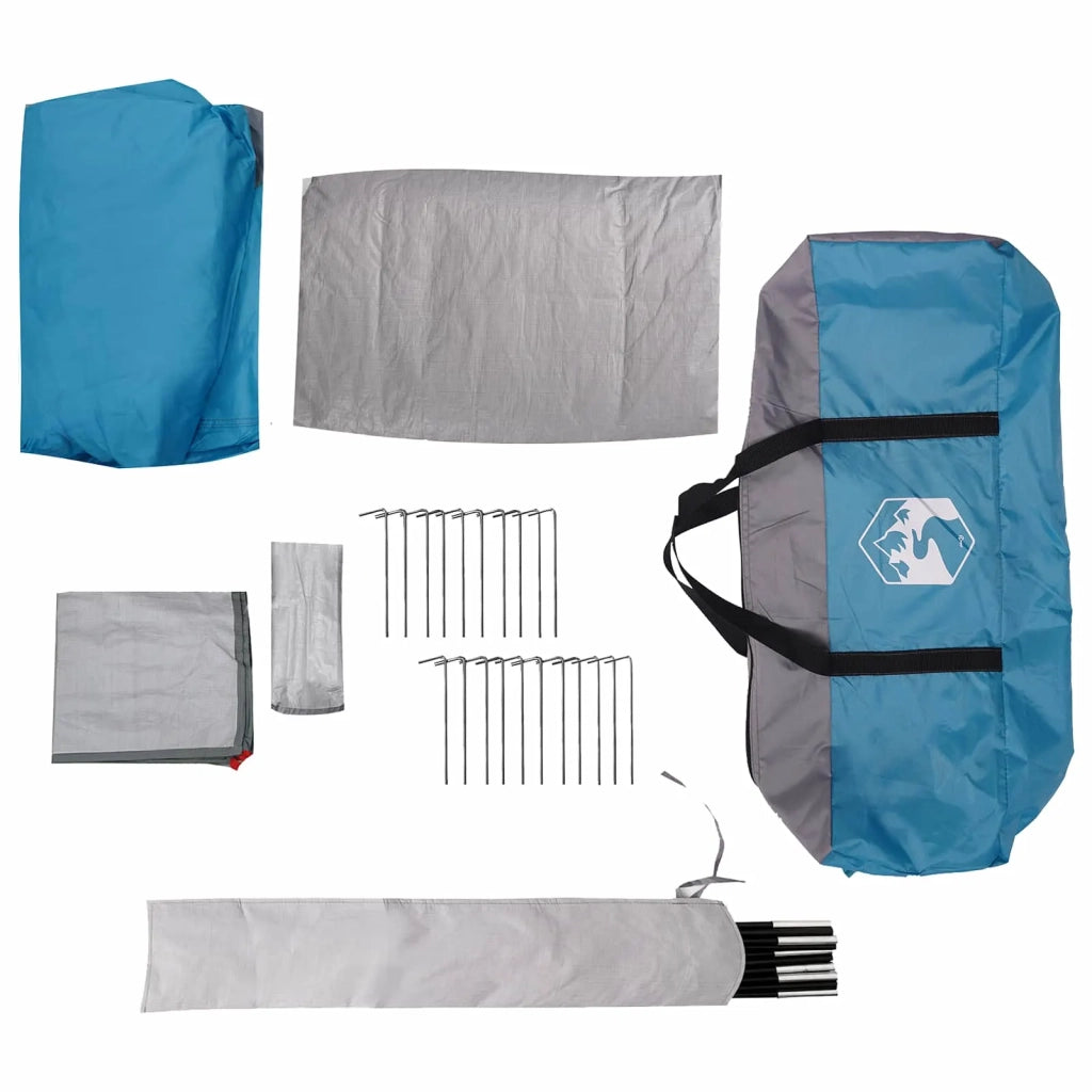 Tenda familiare con telo da pioggia resistente all'acqua Blu 42042251