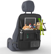 Organizzatore Auto per Bambini & Protezione del Pavimento – XXL 13" Tavolo Portatile, Tavolo Ripiegabile & 11 Cestini per Bambini & Lunghe Passeggiate Protezione dei Sedili (2)