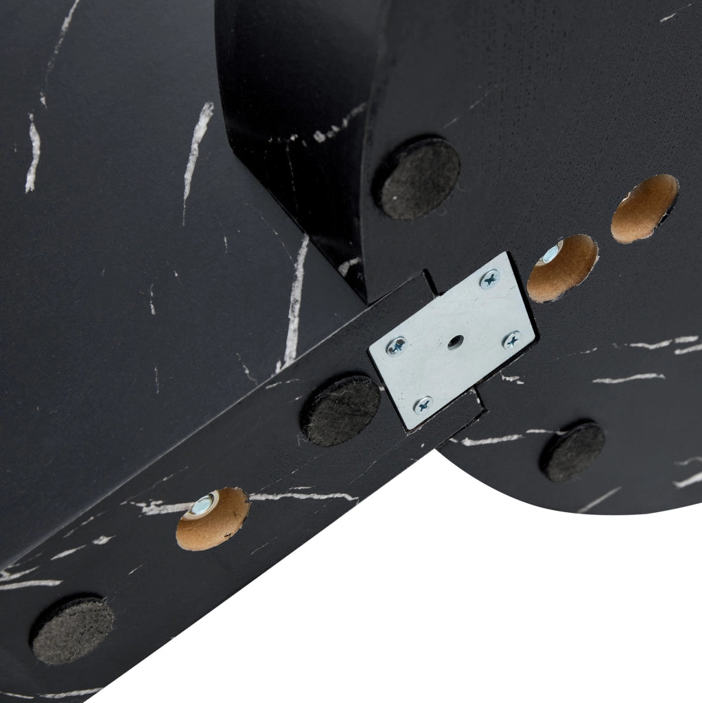 Tavolino da caff¨¨ multilivello ? 69,8 cm in vetro temperato e MDF nero