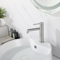 Rubinetto Da Lavabo Rea Foss Nickel Brush Low