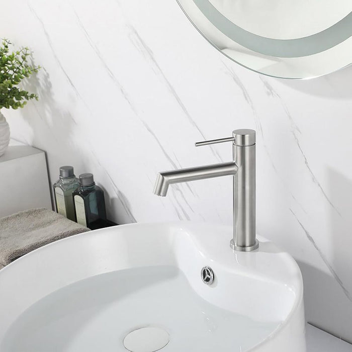 Rubinetto Da Lavabo Rea Foss Nickel Brush Low