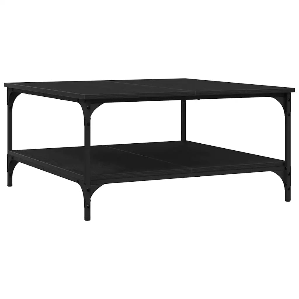 Tavolino da salotto Rovere nero 80 x 80 x 40 cm 883499