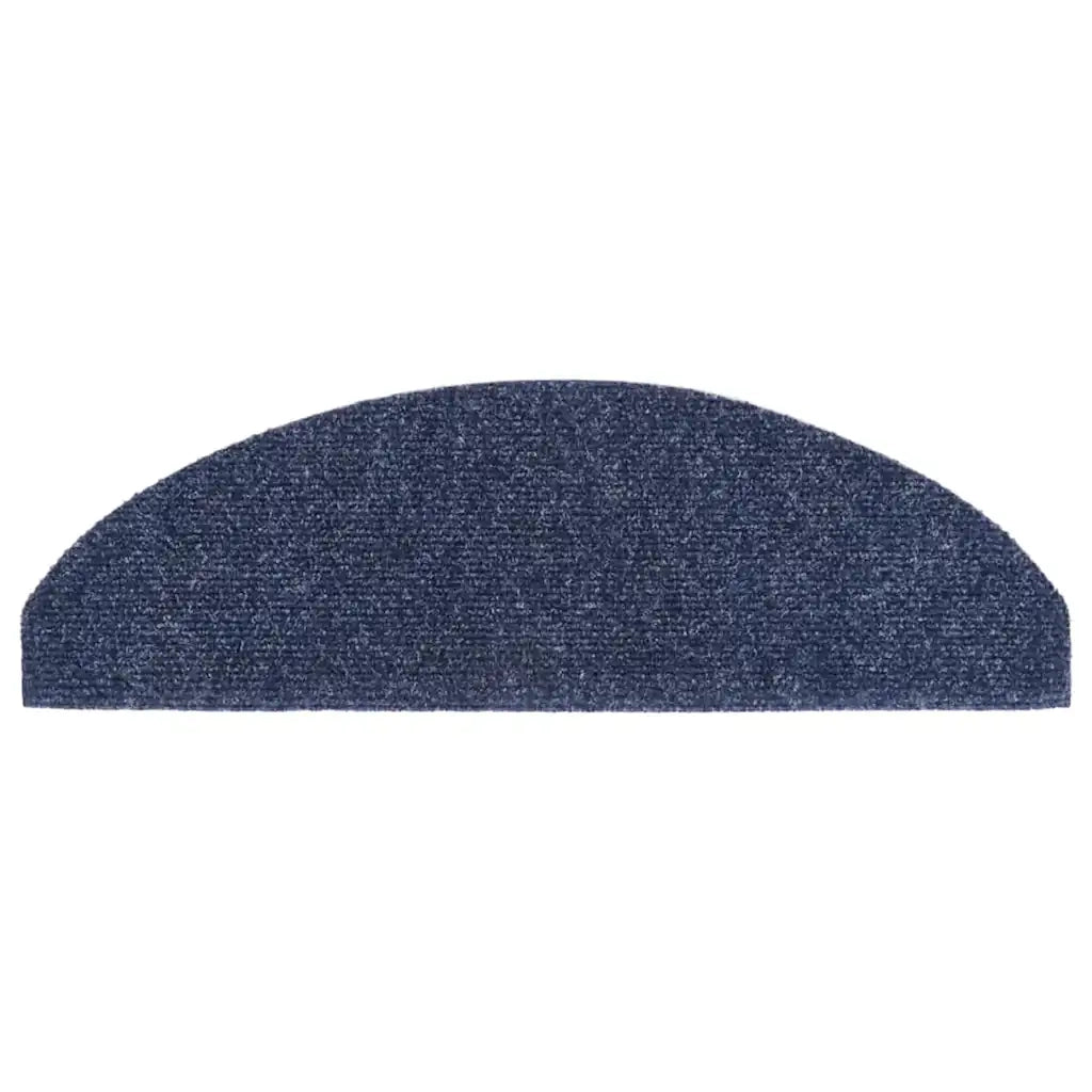 Tappetini per scale autoadesivi 5 pz 65x21x4 cm blu semicircolari grandi 149708