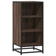 Credenza | Madia | Buffet da pranzo | Armadio da pranzo Rovere Marrone 35,5x35x76 cm in Truciolato e Metallo