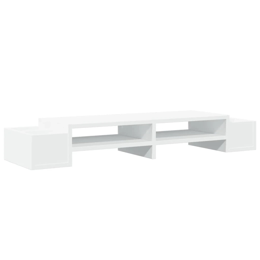 Supporto per monitor scrivania con contenitore legno ingegnerizzato bianco 02_0044922