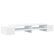Supporto per monitor scrivania con contenitore legno ingegnerizzato bianco 02_0044922